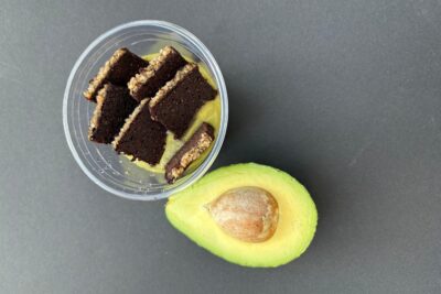 Avokádó fagyi, diós brownie